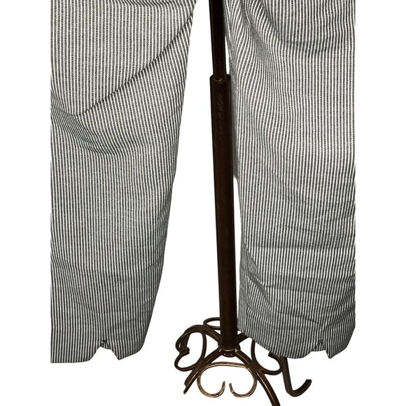 J Jill essential slim ankle size 18 pull up stretch, stripes grey white - Picture 13 of 13